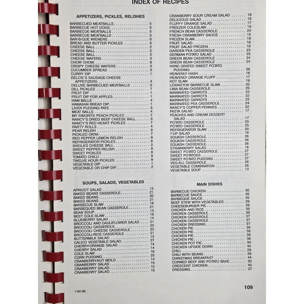 Pleasant Grove‎ United Methodist Church Thomasville NC Cookbook 1992